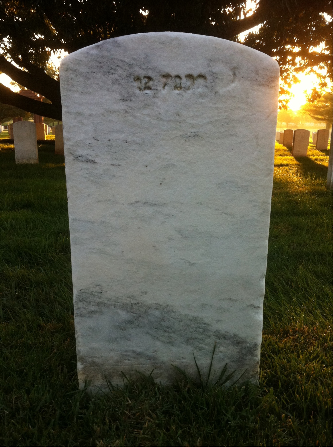Back of headstone — Harold Bakerman