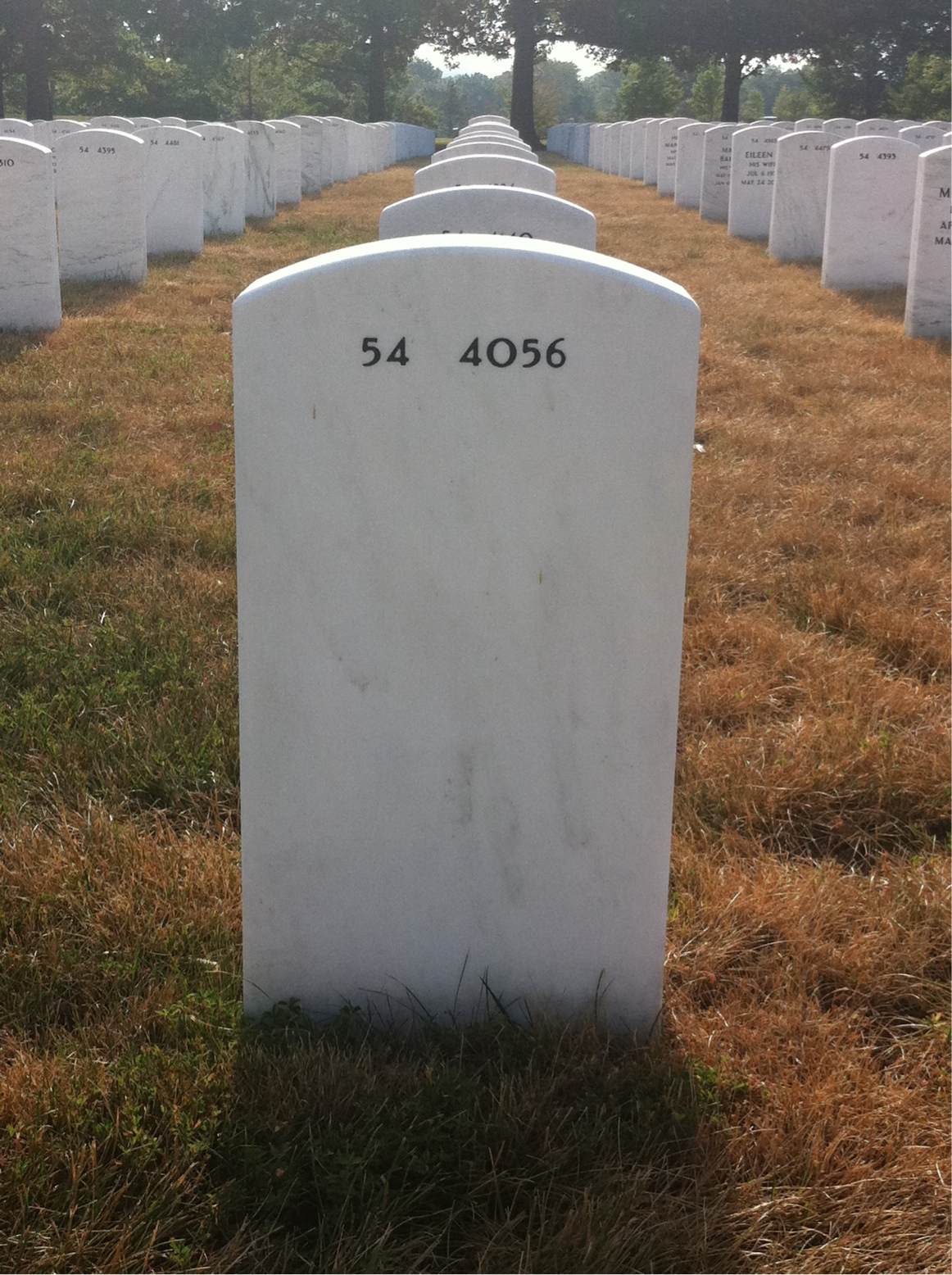 Back of headstone — Ronald Chellman