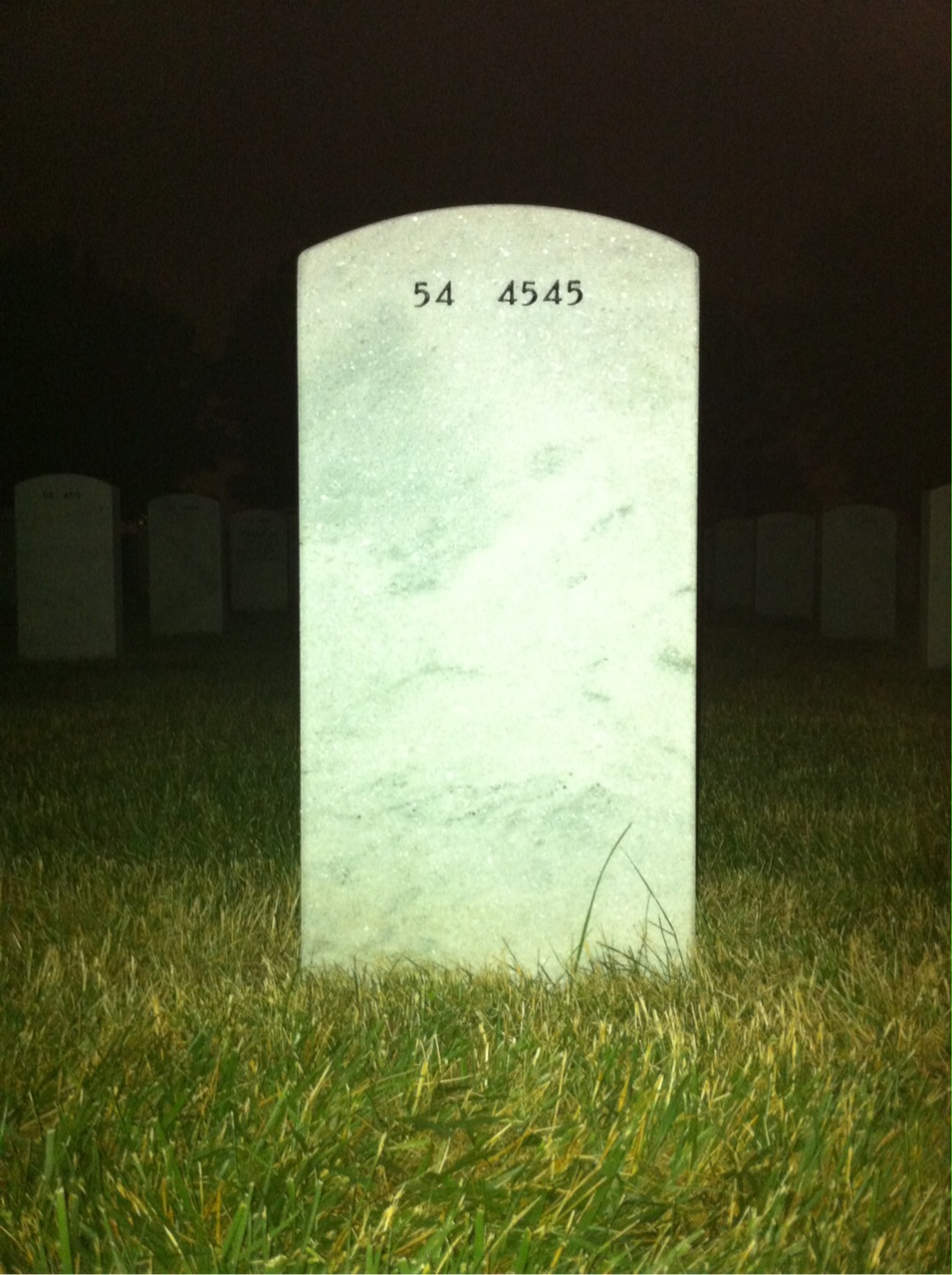 Back of headstone — Ronald Kloch