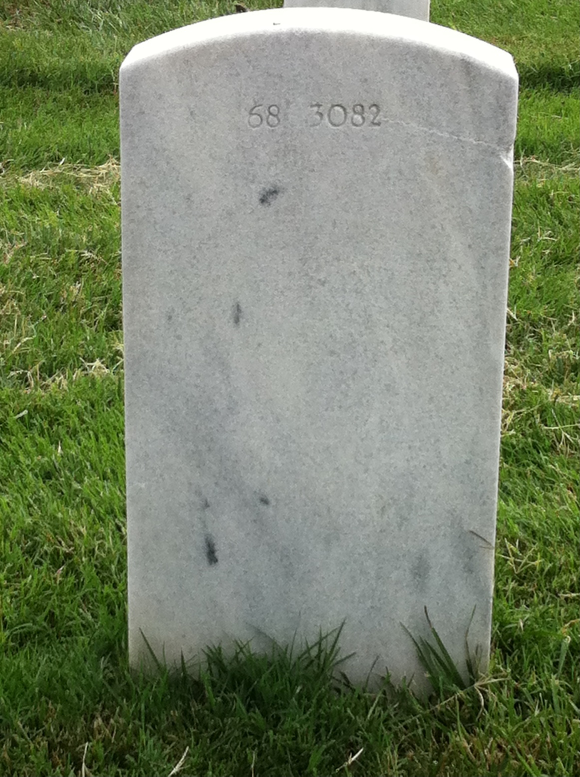 Back of headstone — Sidney Bennett