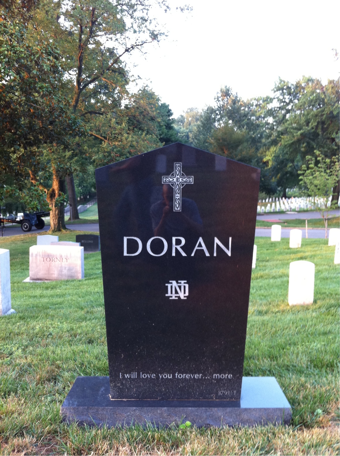 Back of headstone — Sean H Doran