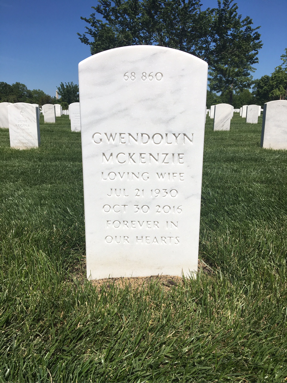 Back of headstone — Rayburn Griffith