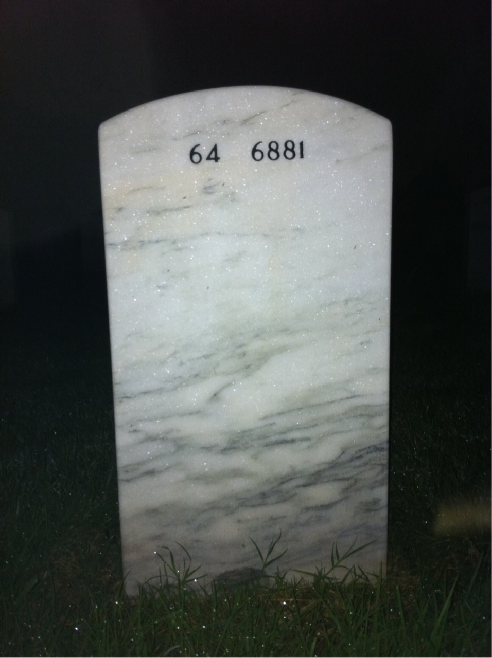 Back of headstone — Laurence Smith
