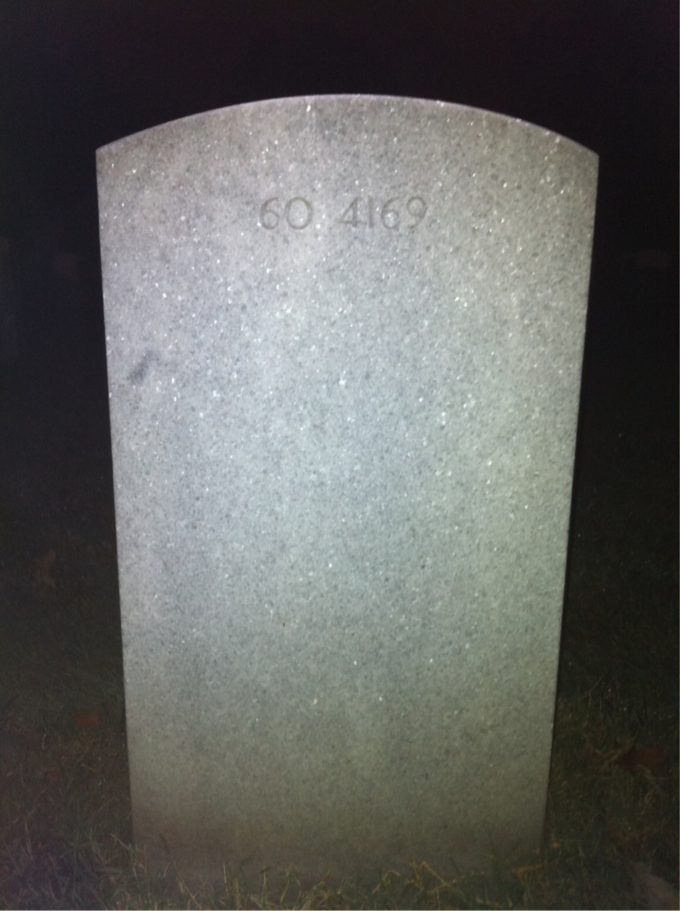 Back of headstone — Eugene Prowant