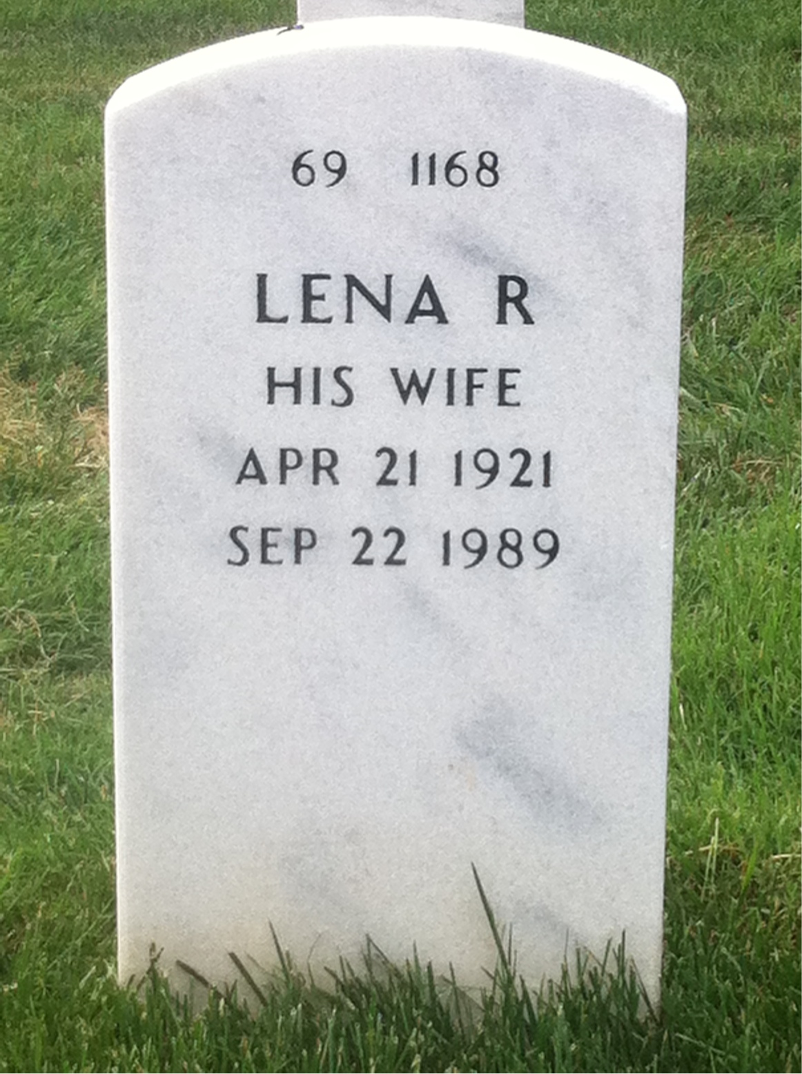 Back of headstone — Edmund Nielsen
