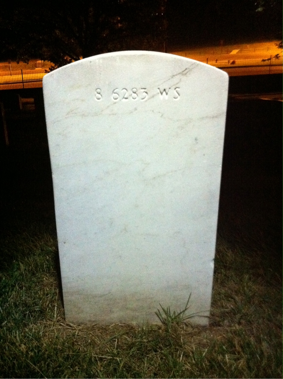 Back of headstone — Frank Beresford