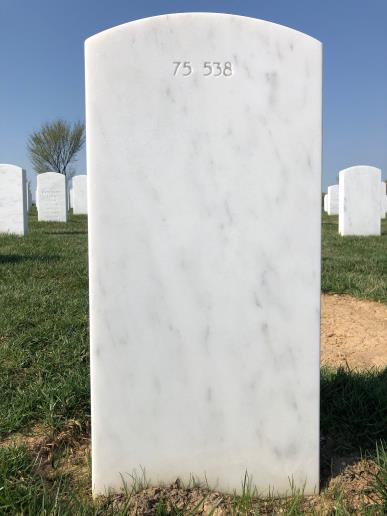 Back of headstone — Theodore Andrew Tedford
