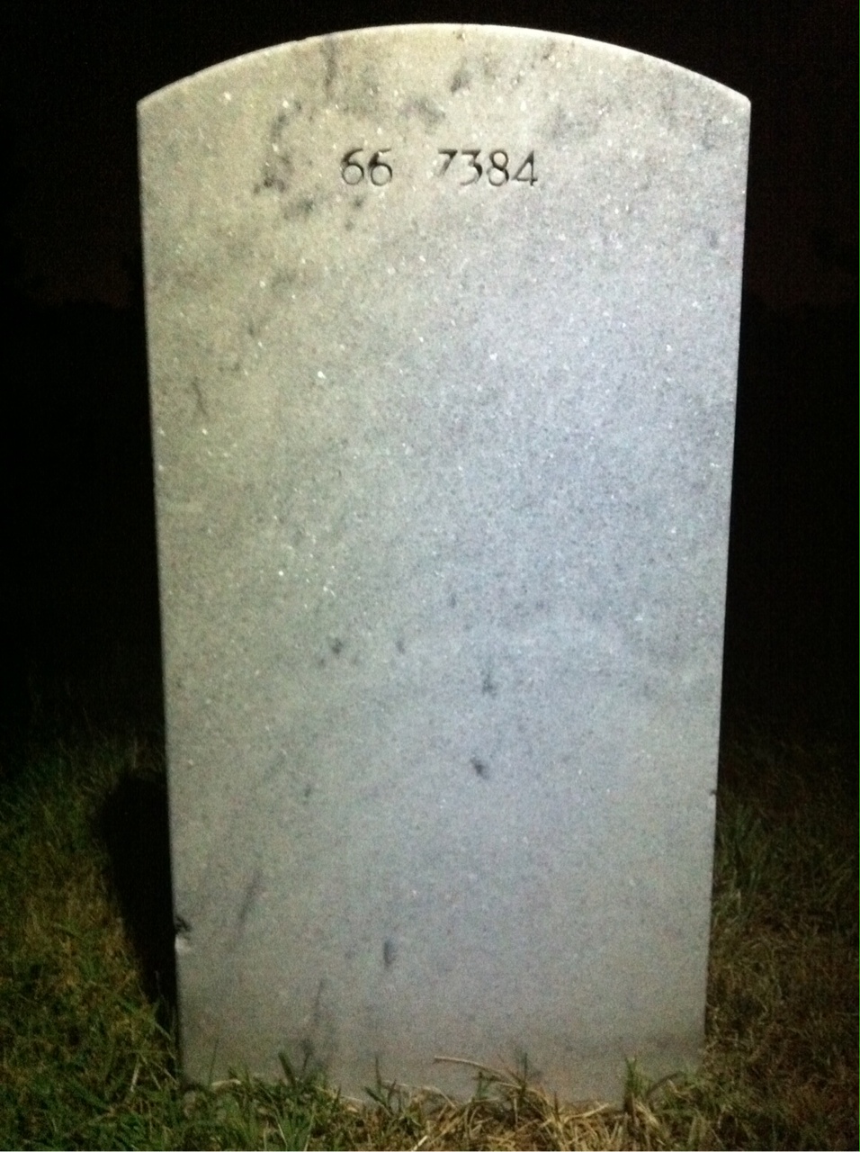 Back of headstone — Robert Marion Long