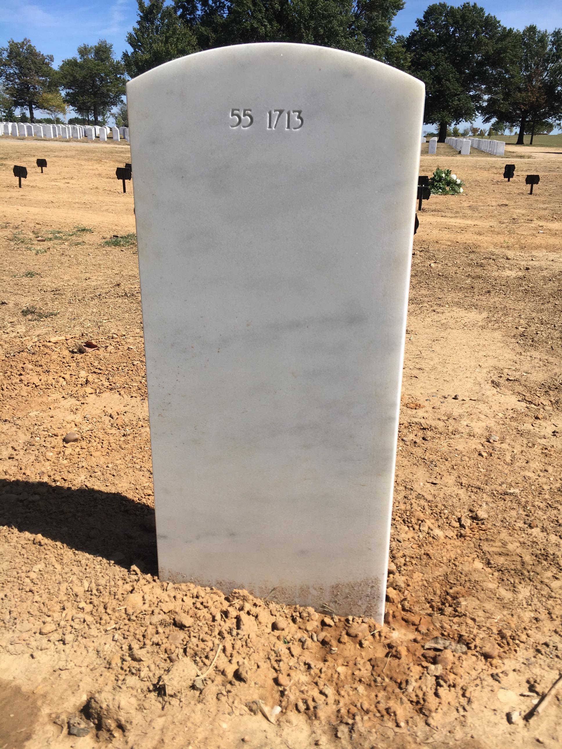 Back of headstone — Vernon Dexter Christian