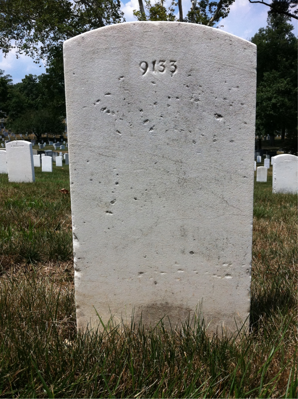 Back of headstone — Lyle Murray