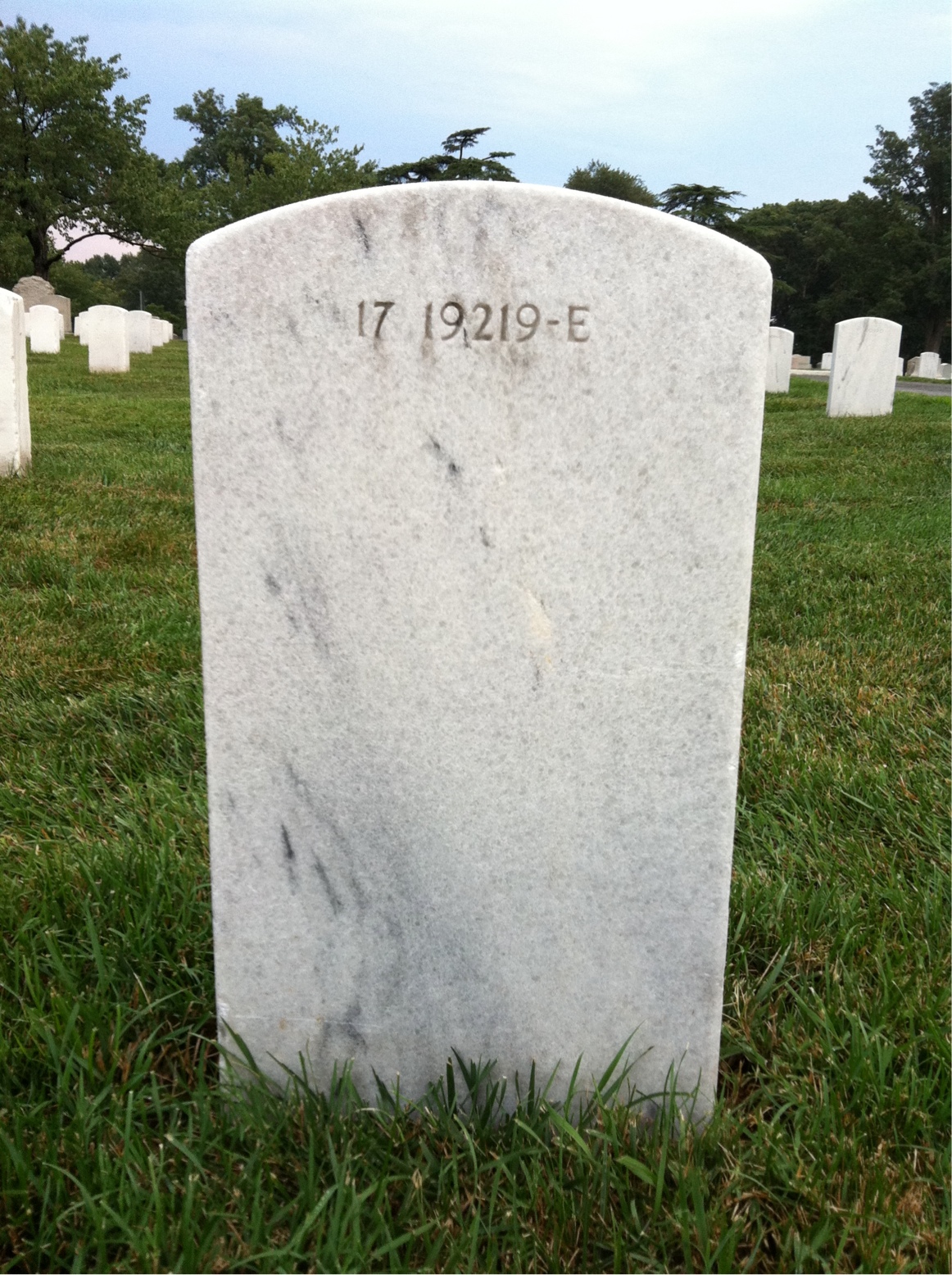 Back of headstone — Charley Ambrose
