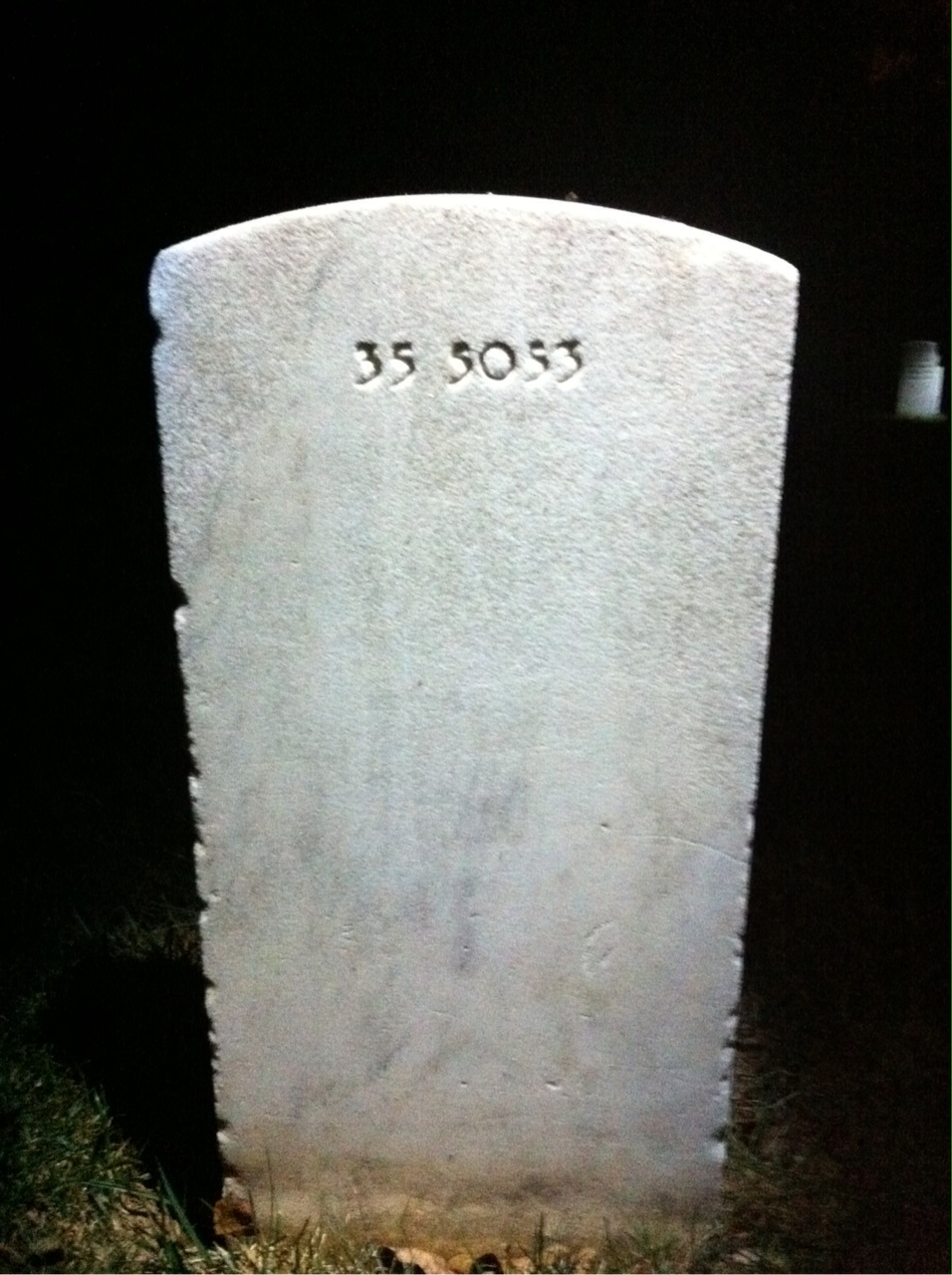 Back of headstone — Charles Mcnulty