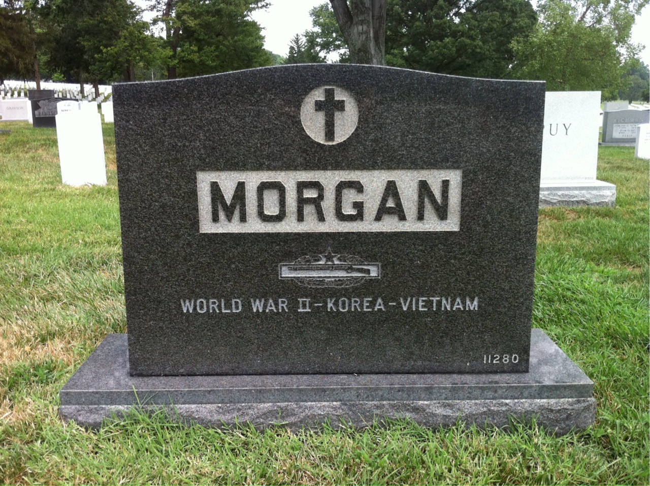 Back of headstone — John Morgan
