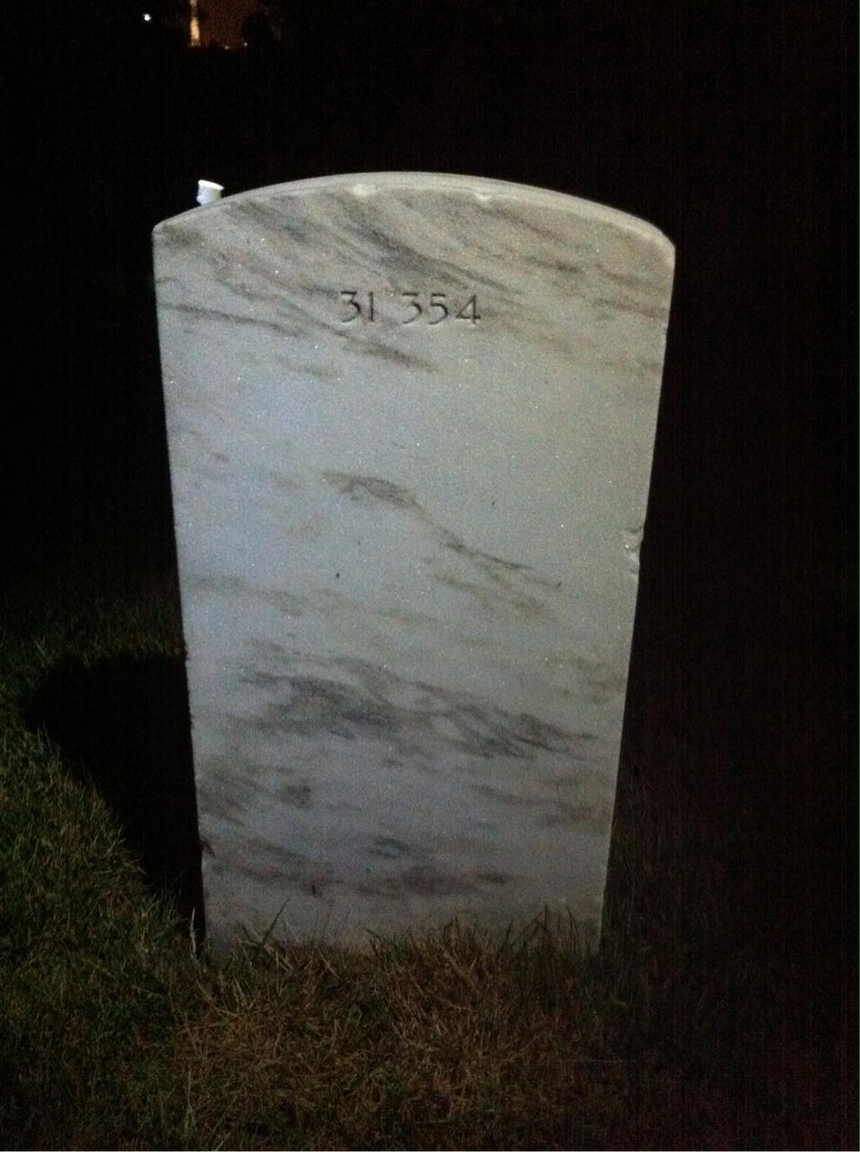 Back of headstone — Mary Blake