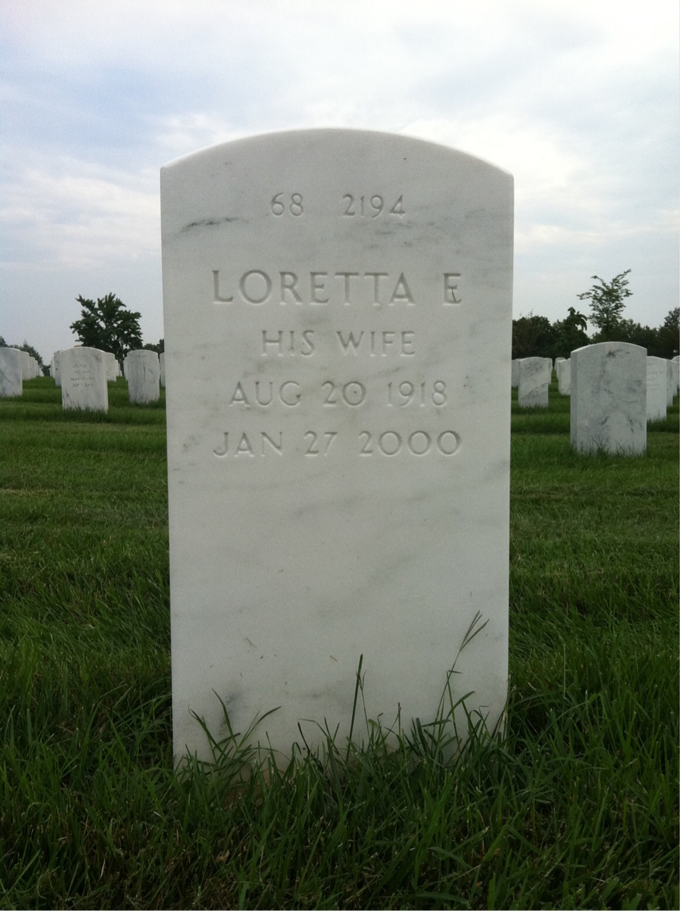 Back of headstone — Samuel Fine