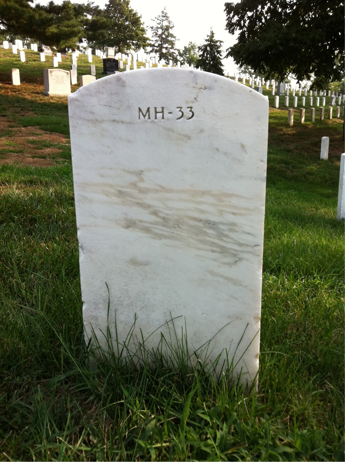 Back of headstone — Peter Moriarty