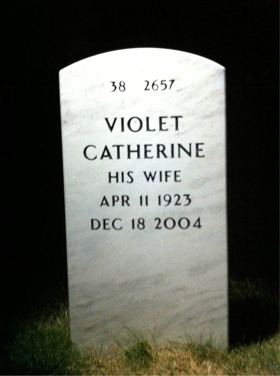Back of headstone — William Littlehales