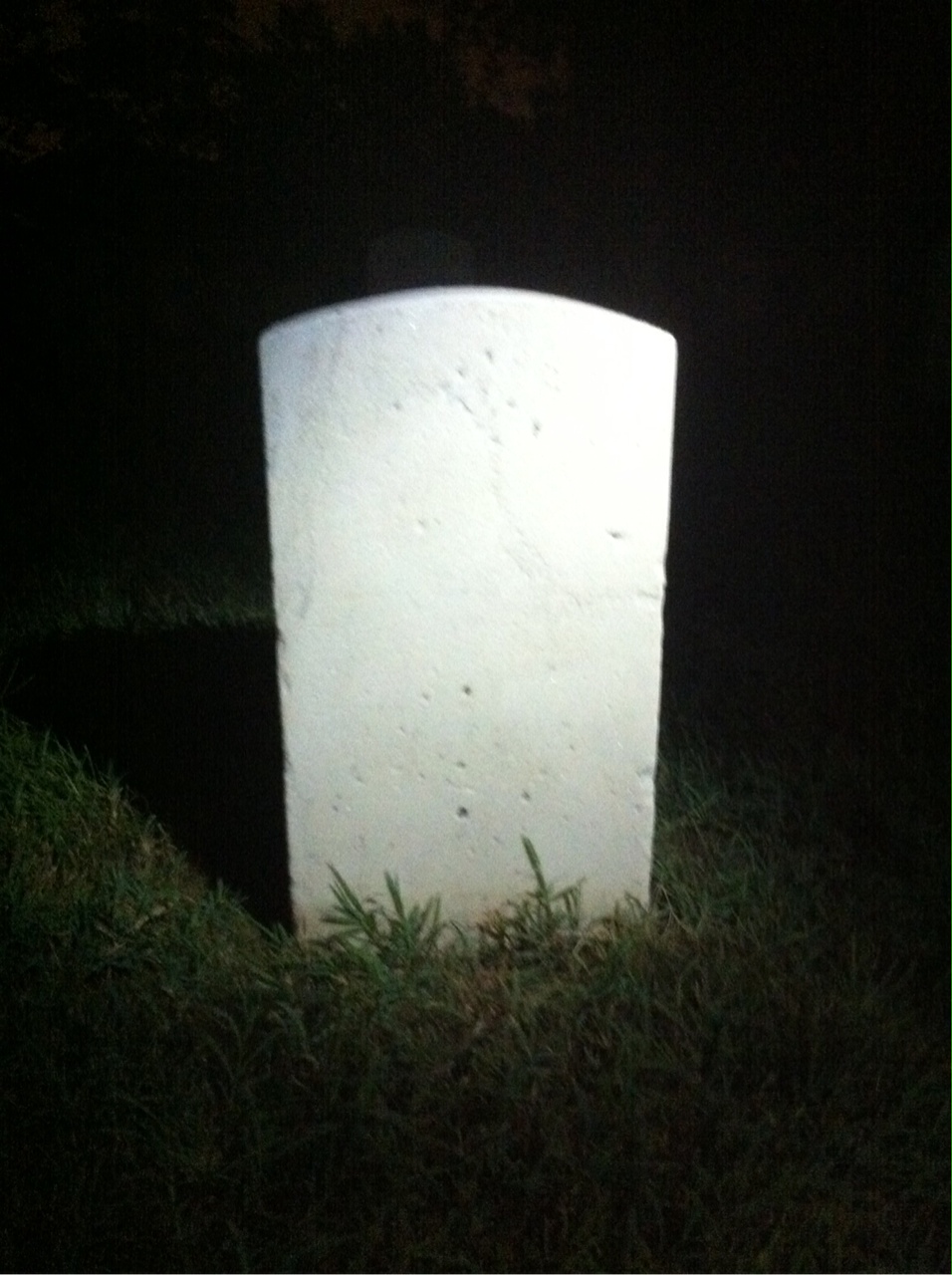 Back of headstone — Mack Mckenzie