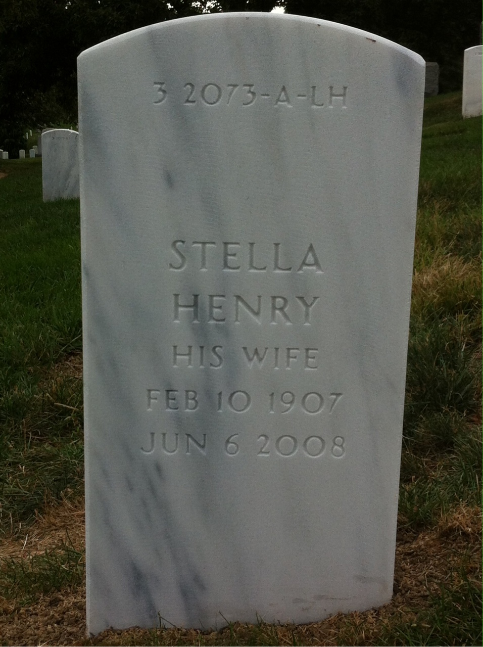 Back of headstone — Charles Clark