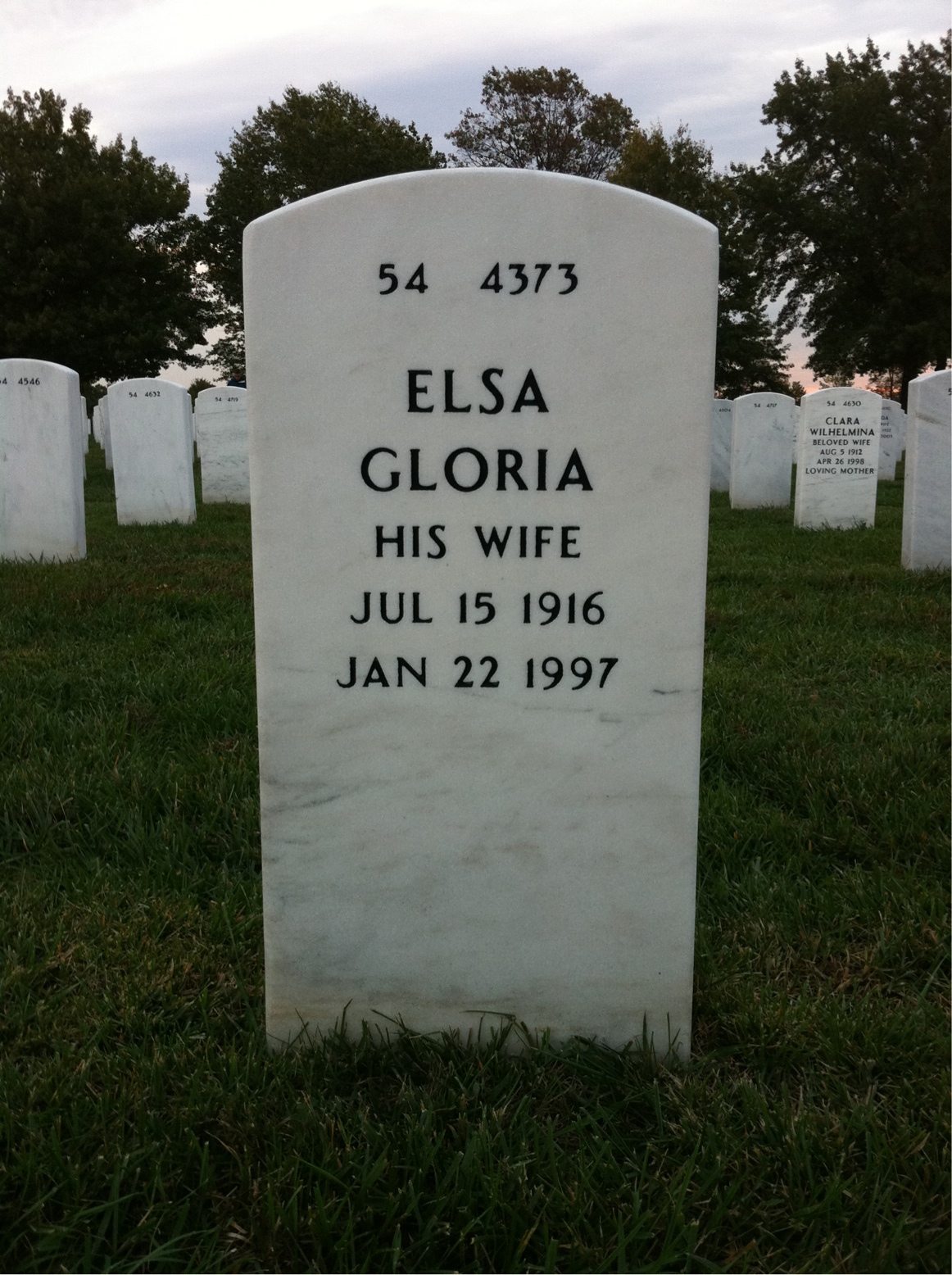 Back of headstone — Russell Jones