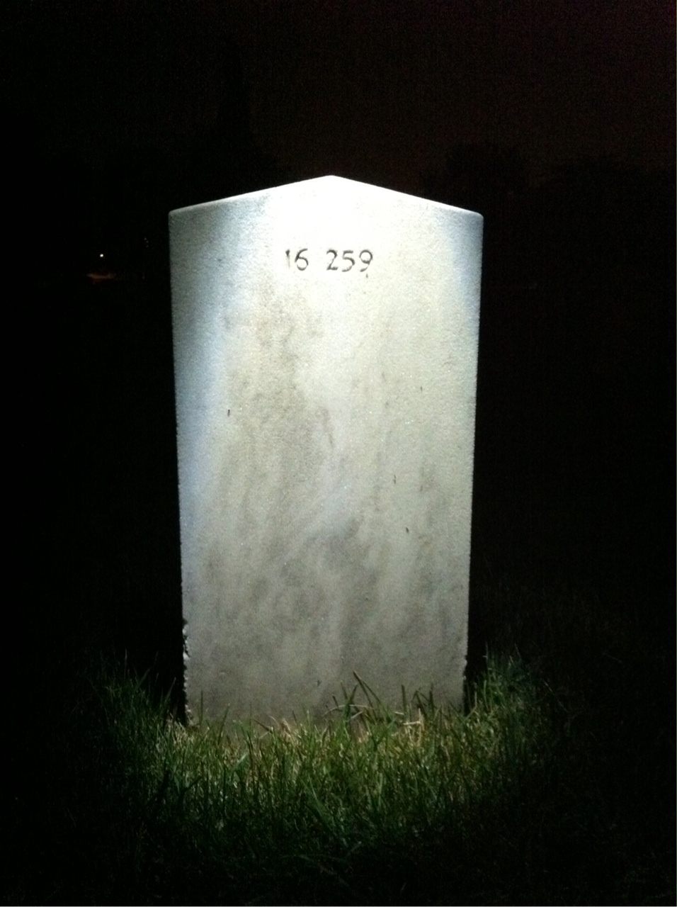 Back of headstone — Alexander Corder