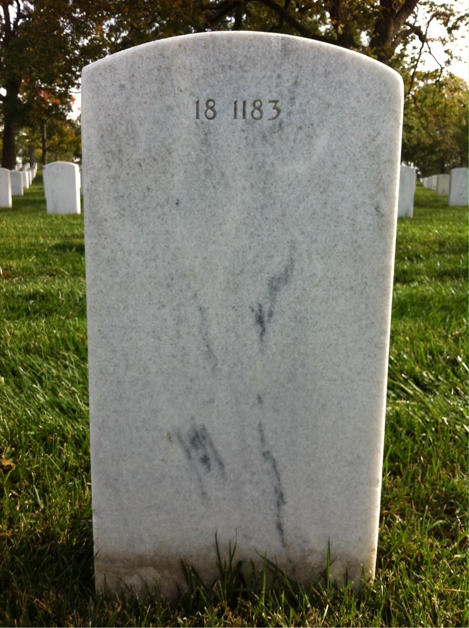 Back of headstone — Kenneth Morrissey