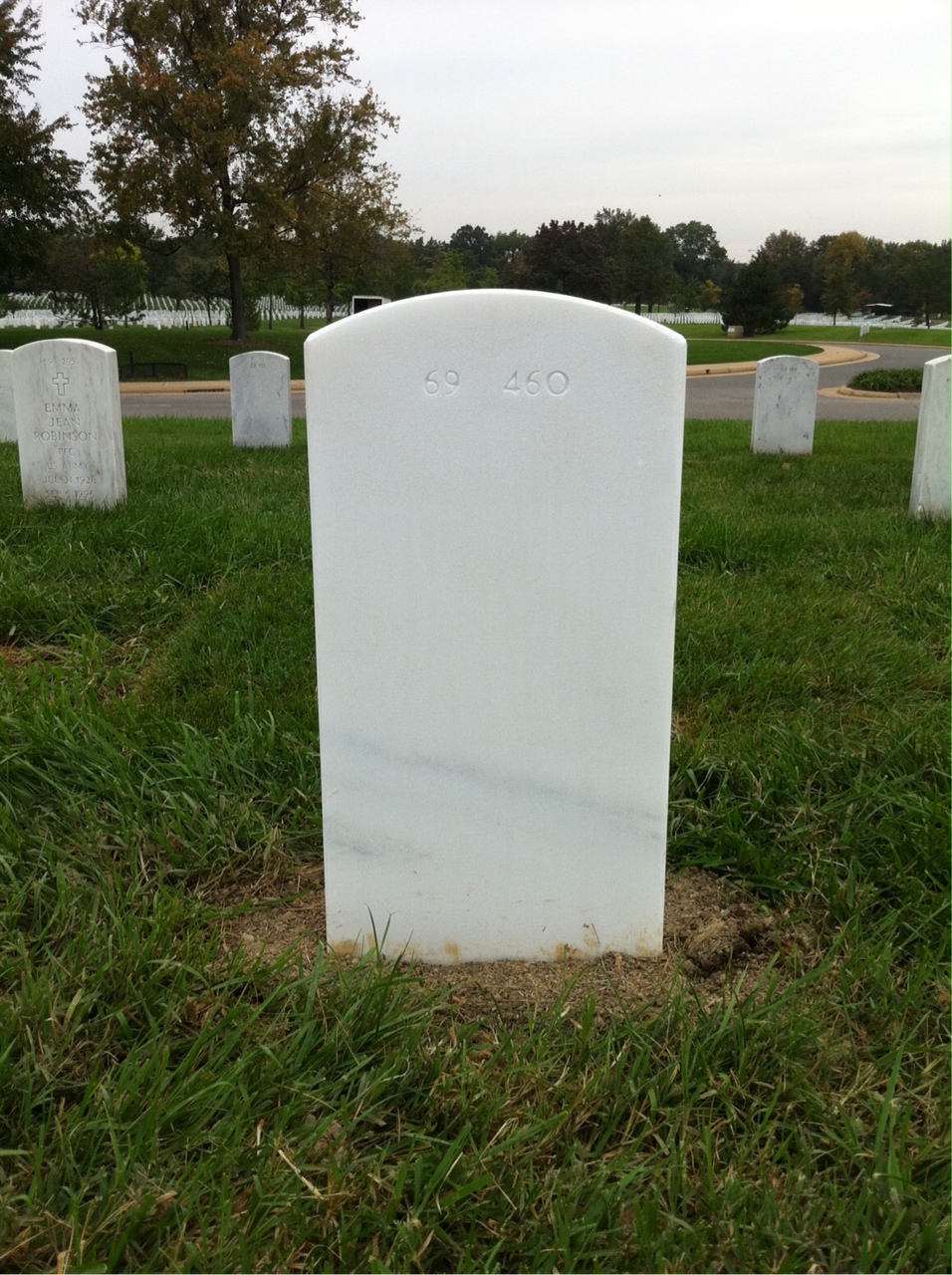 Back of headstone — Wilfred Richard Racquer