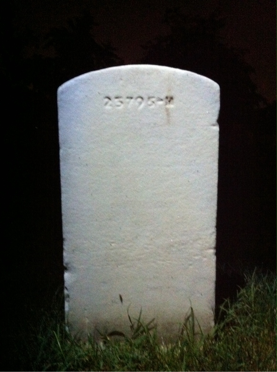 Back of headstone — Charles Braden