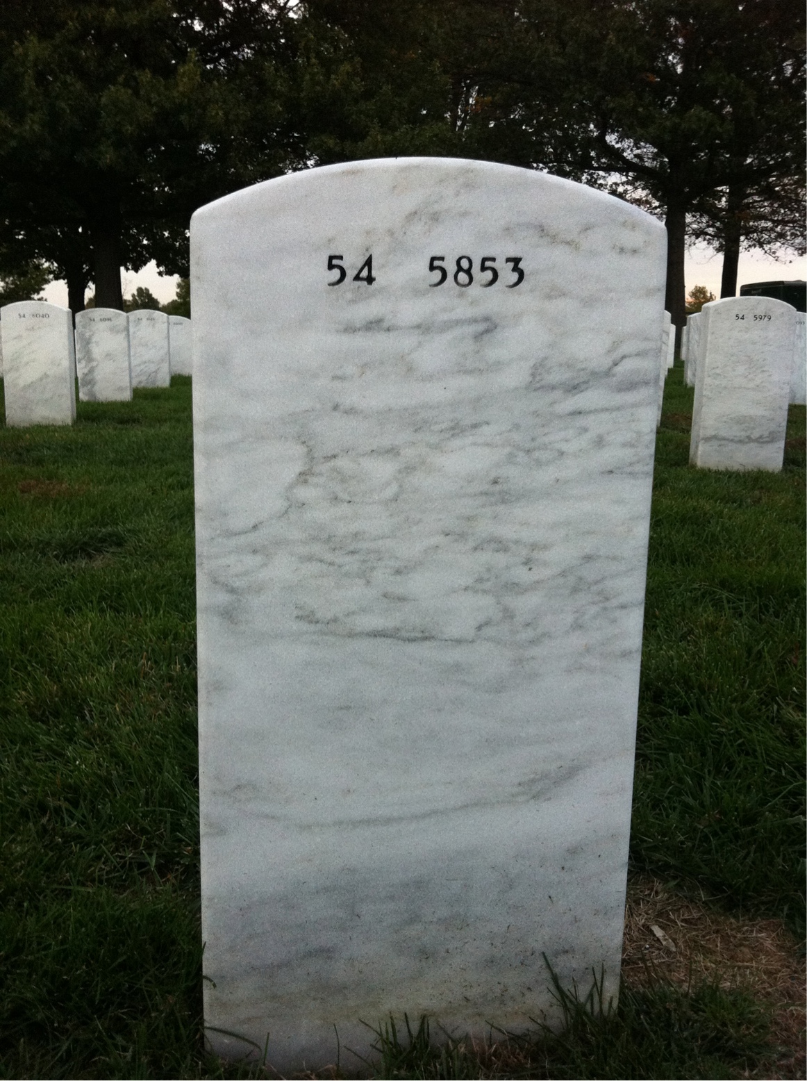 Back of headstone — Robert Farley
