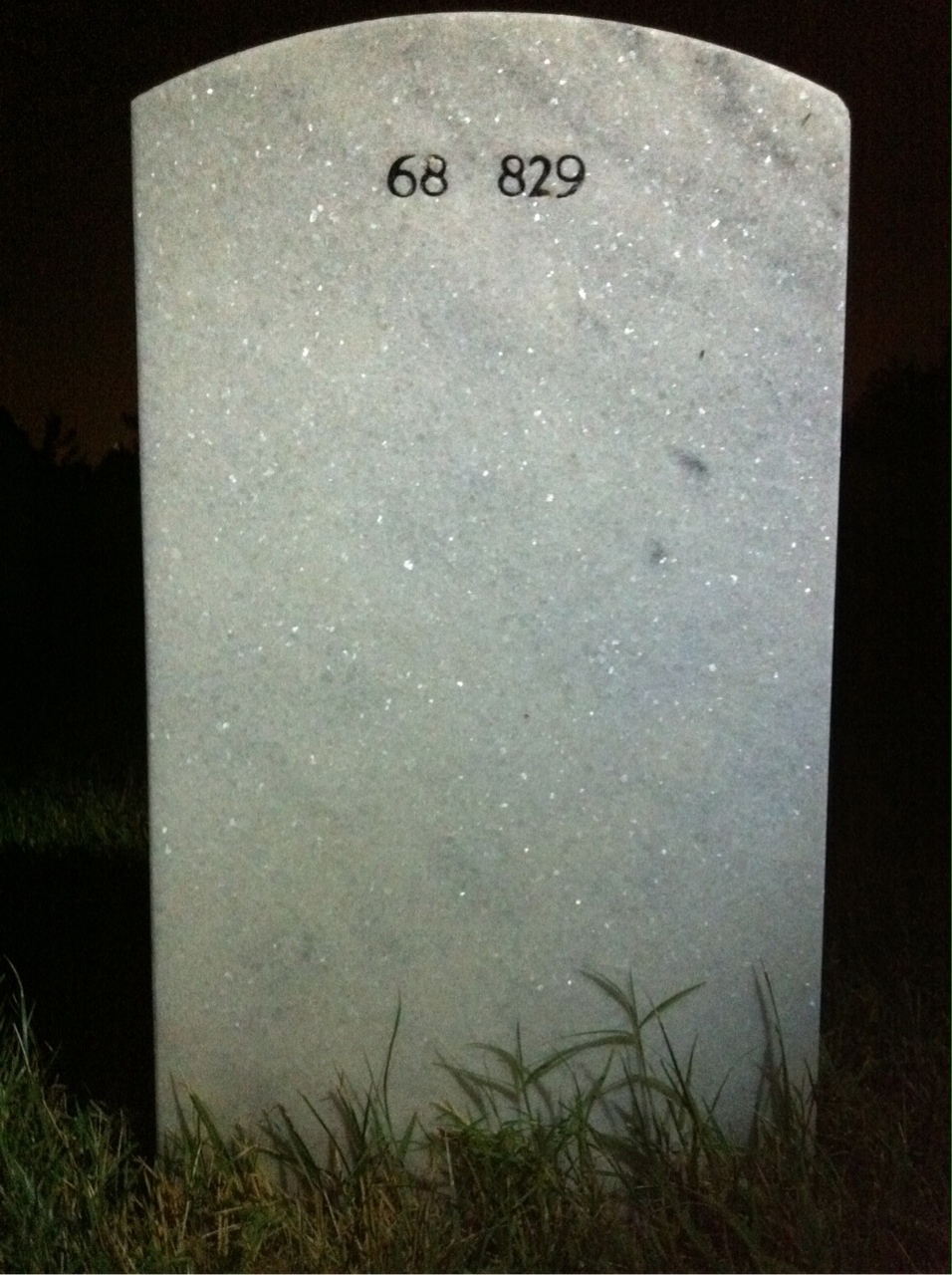 Back of headstone — Howard Smith
