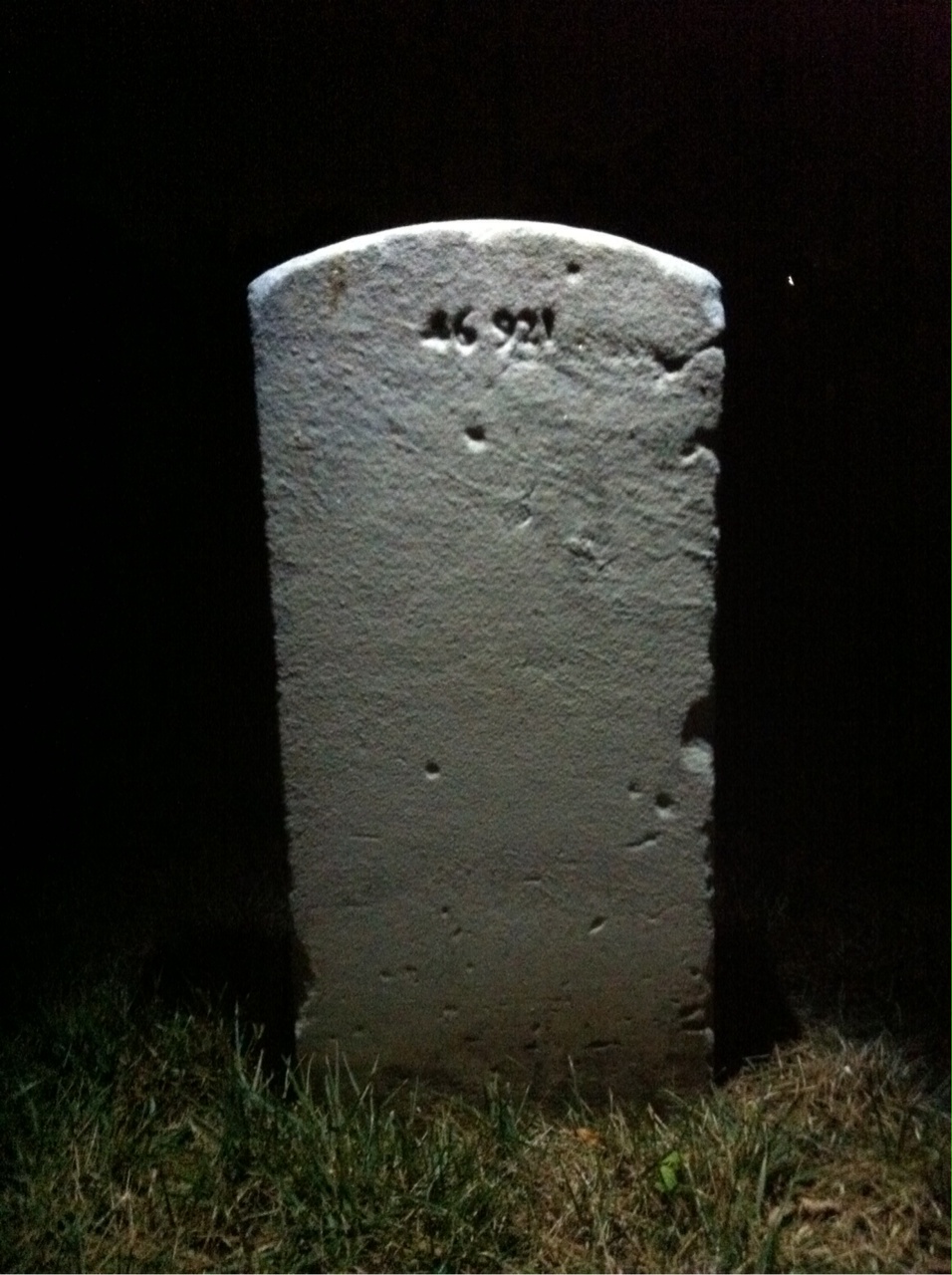 Back of headstone — Rodney Bales