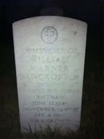 William Bancroft — Headstone Front
