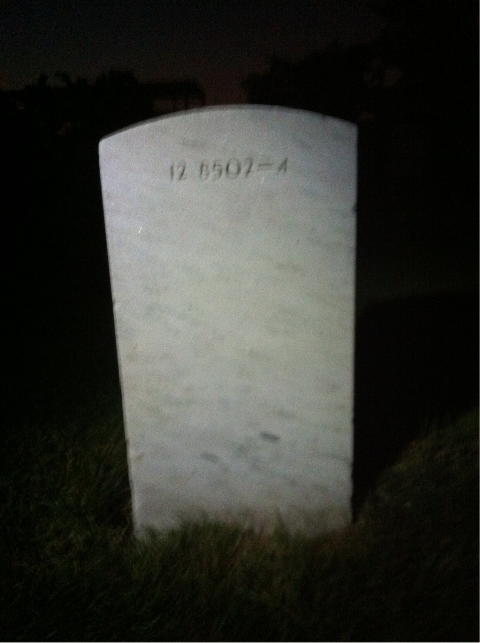 Back of headstone — Charles Morrow