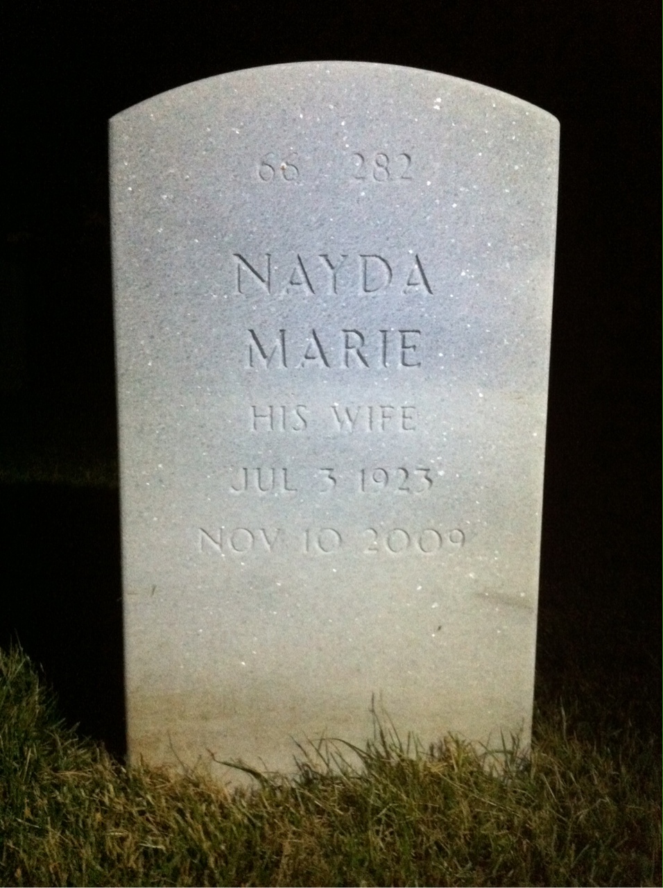 Back of headstone — Jack Smith