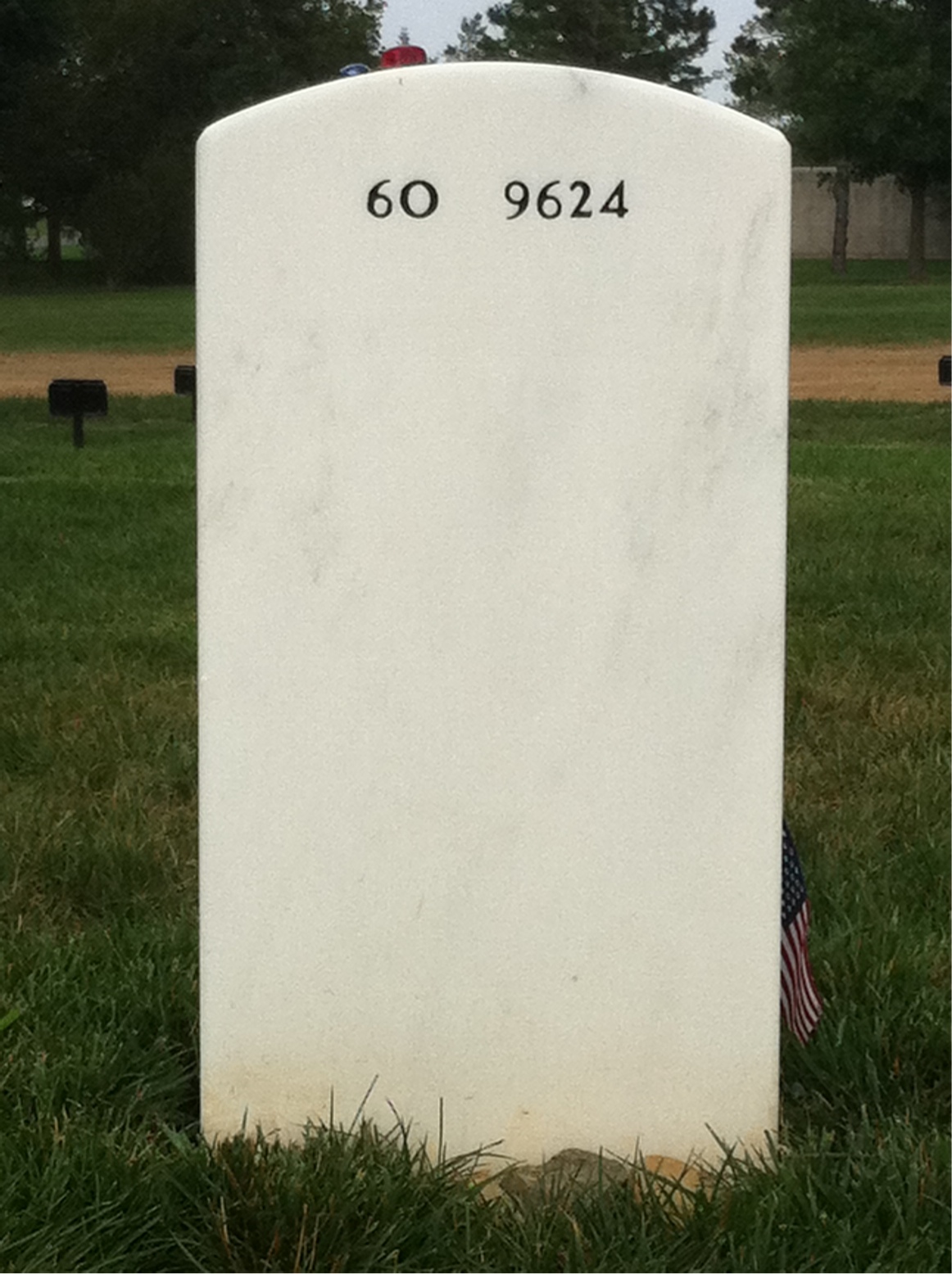 Back of headstone — Joshua Mcdaniels