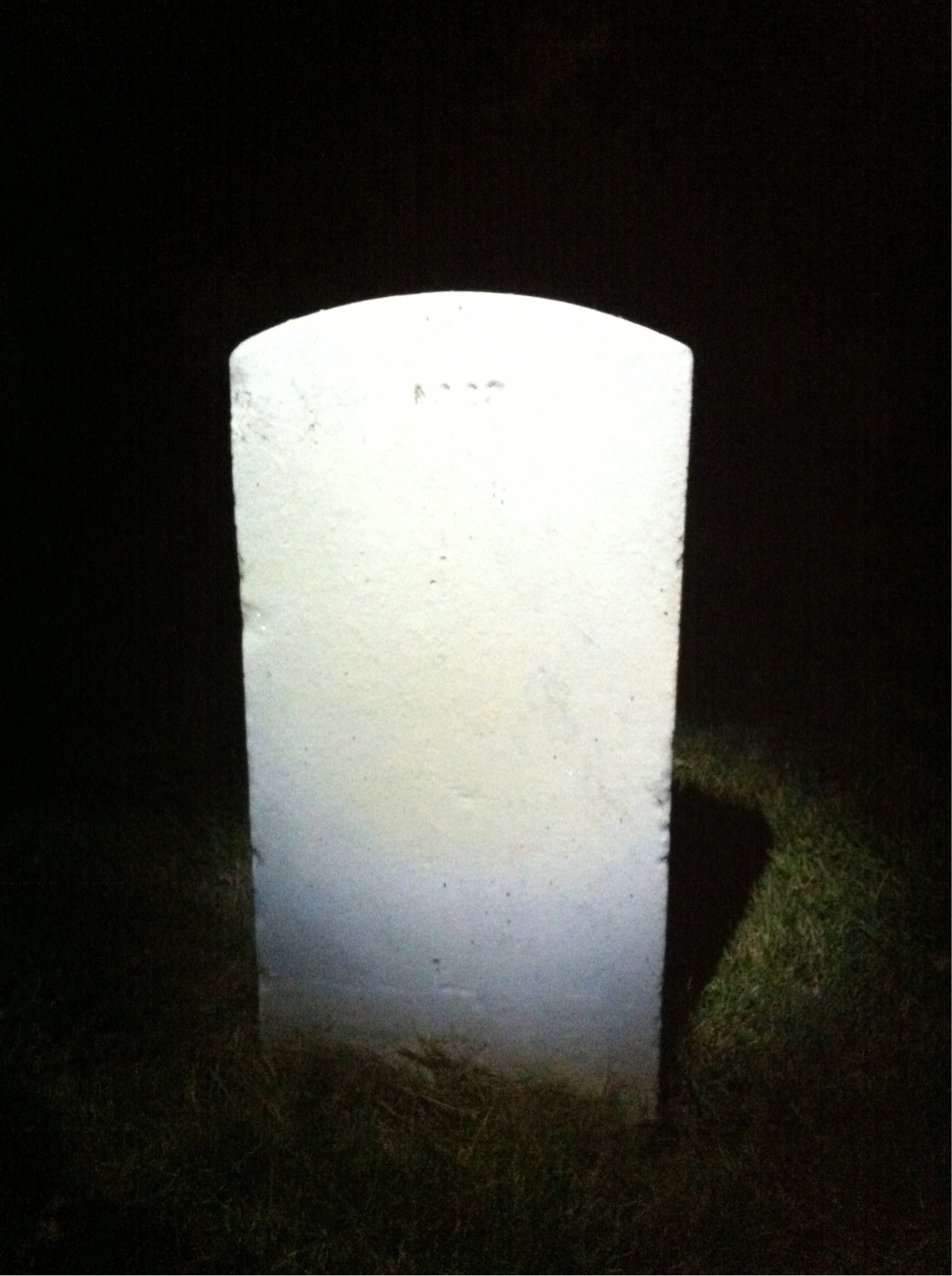 Back of headstone — William Mullen