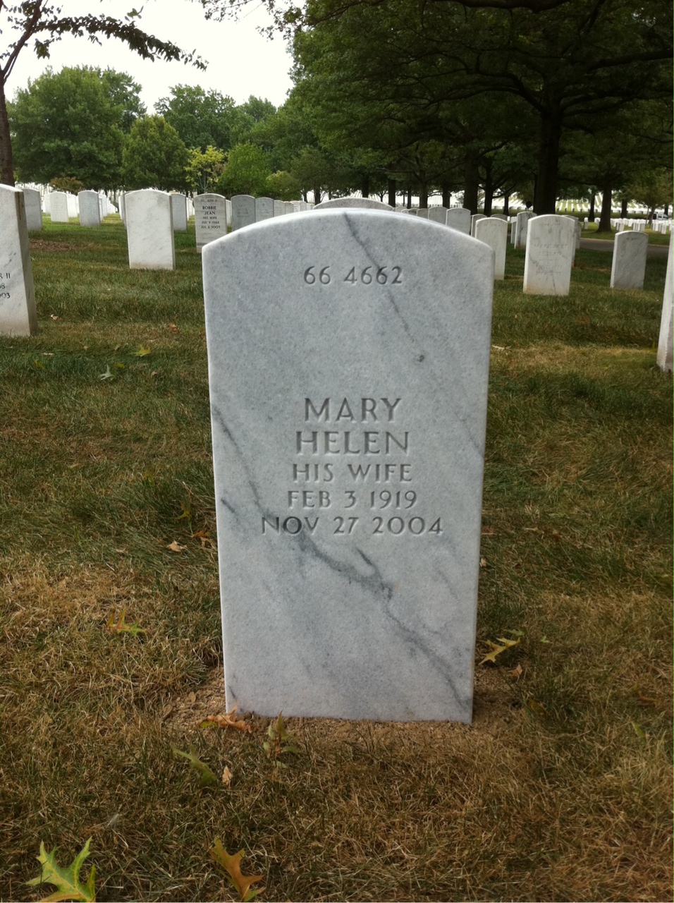 Back of headstone — Louis Klinker