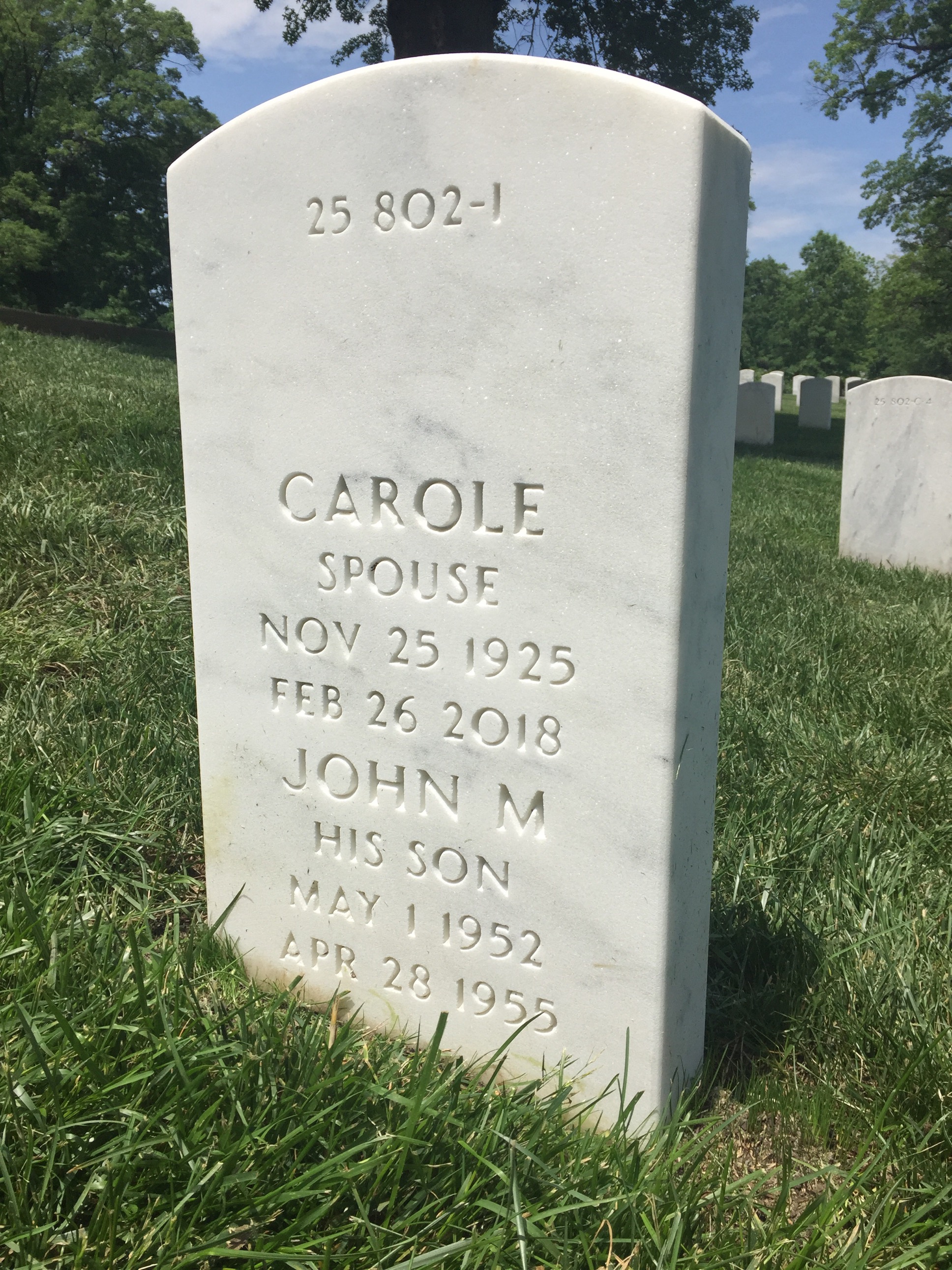 Back of headstone — Theodore Balides