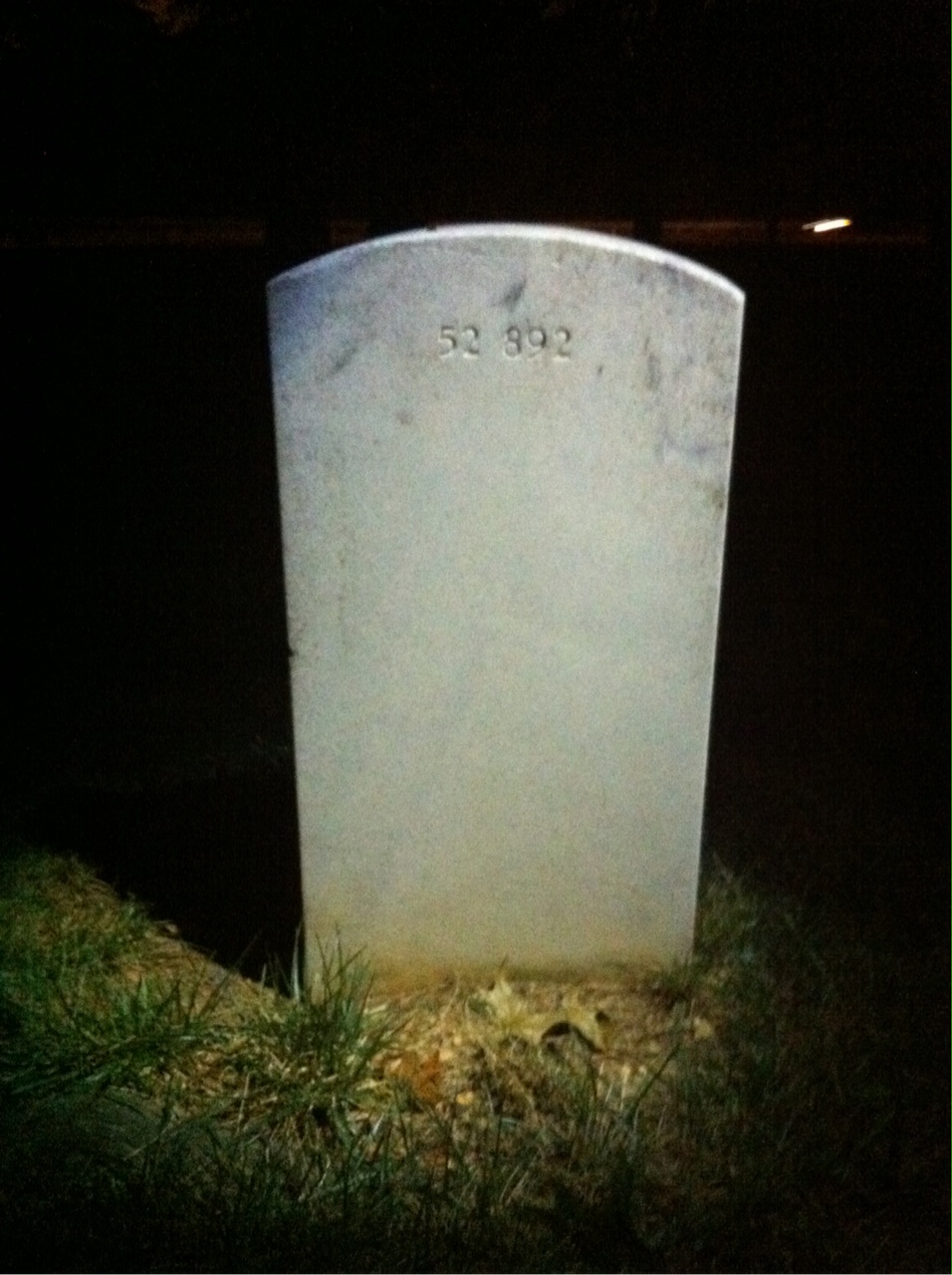 Back of headstone — Ronald Anderson