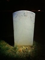 Ronald Anderson — Headstone Back