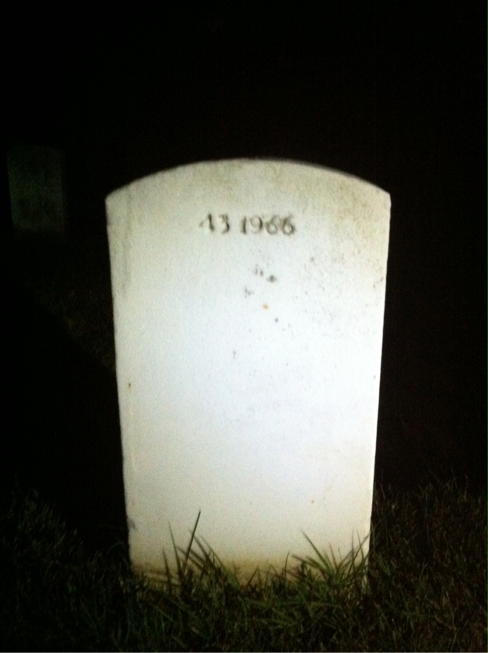 Back of headstone — Edwin Ashton