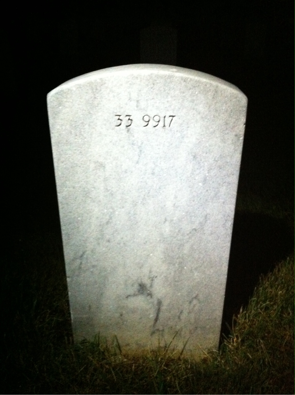 Back of headstone — Lillian Mulligan