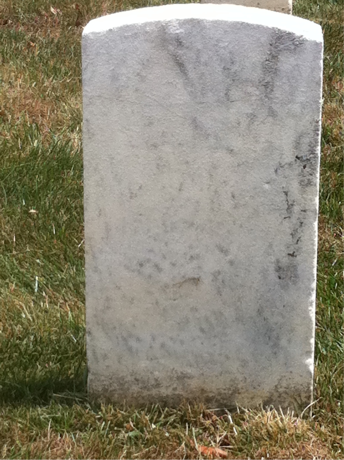 Back of headstone — James Mullen