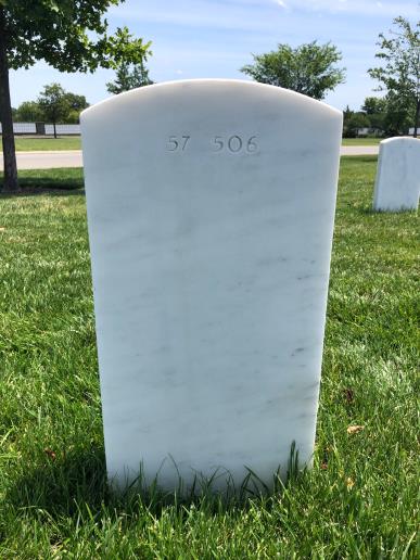 Back of headstone — Robert Archambault