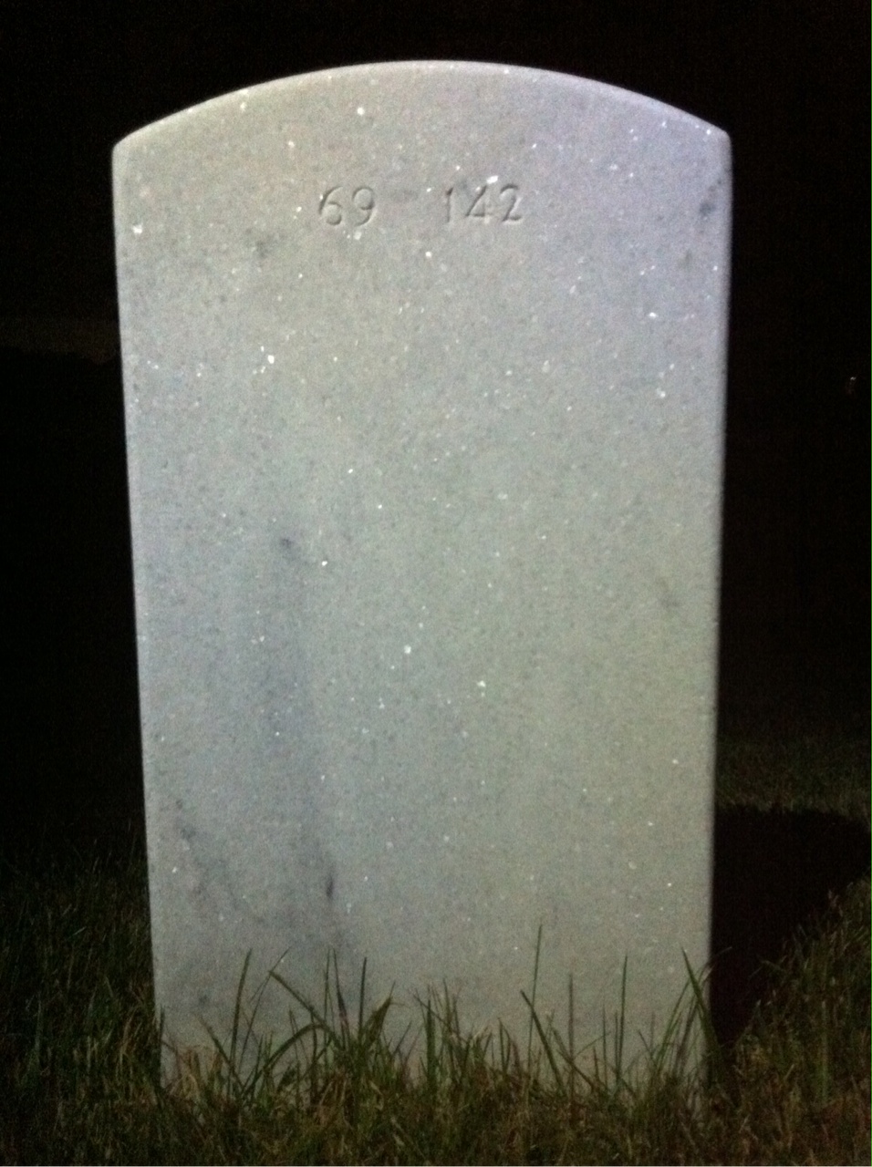 Back of headstone — Michael Drumm