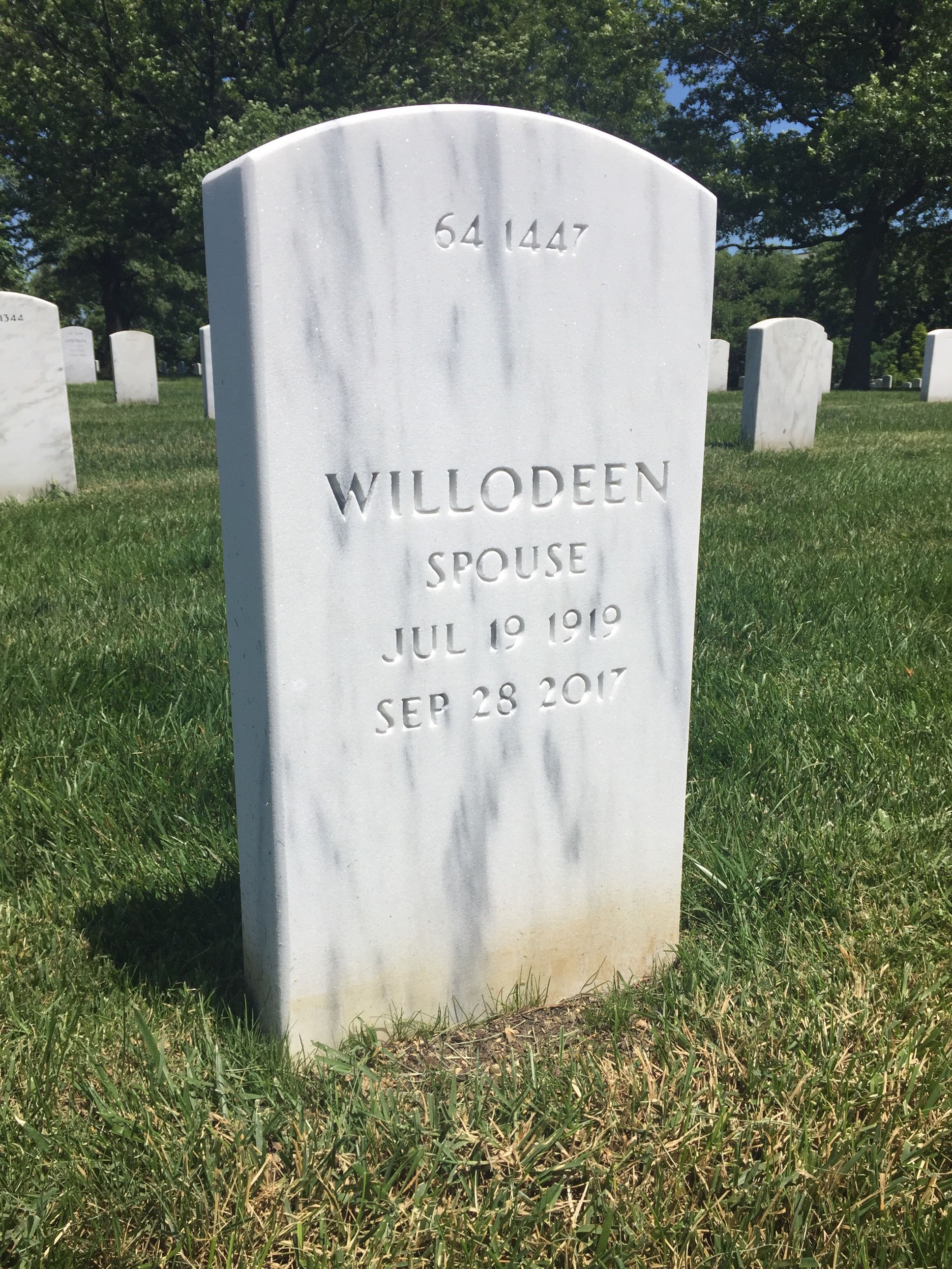 Back of headstone — Robert Algarotti