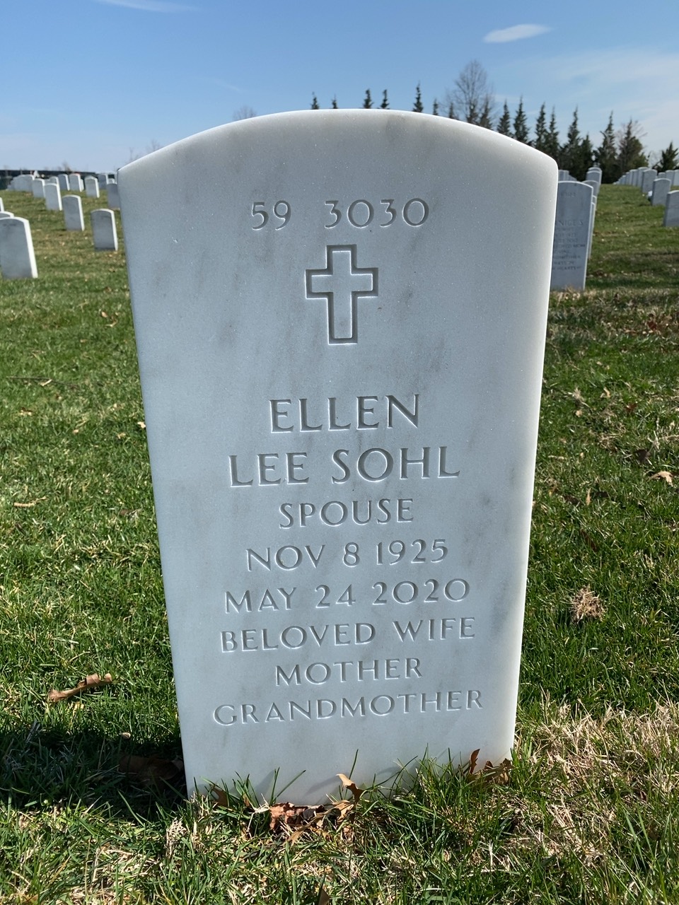 Back of headstone — Charles Kelly