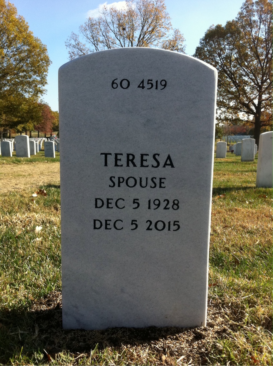 Back of headstone — George Nolan