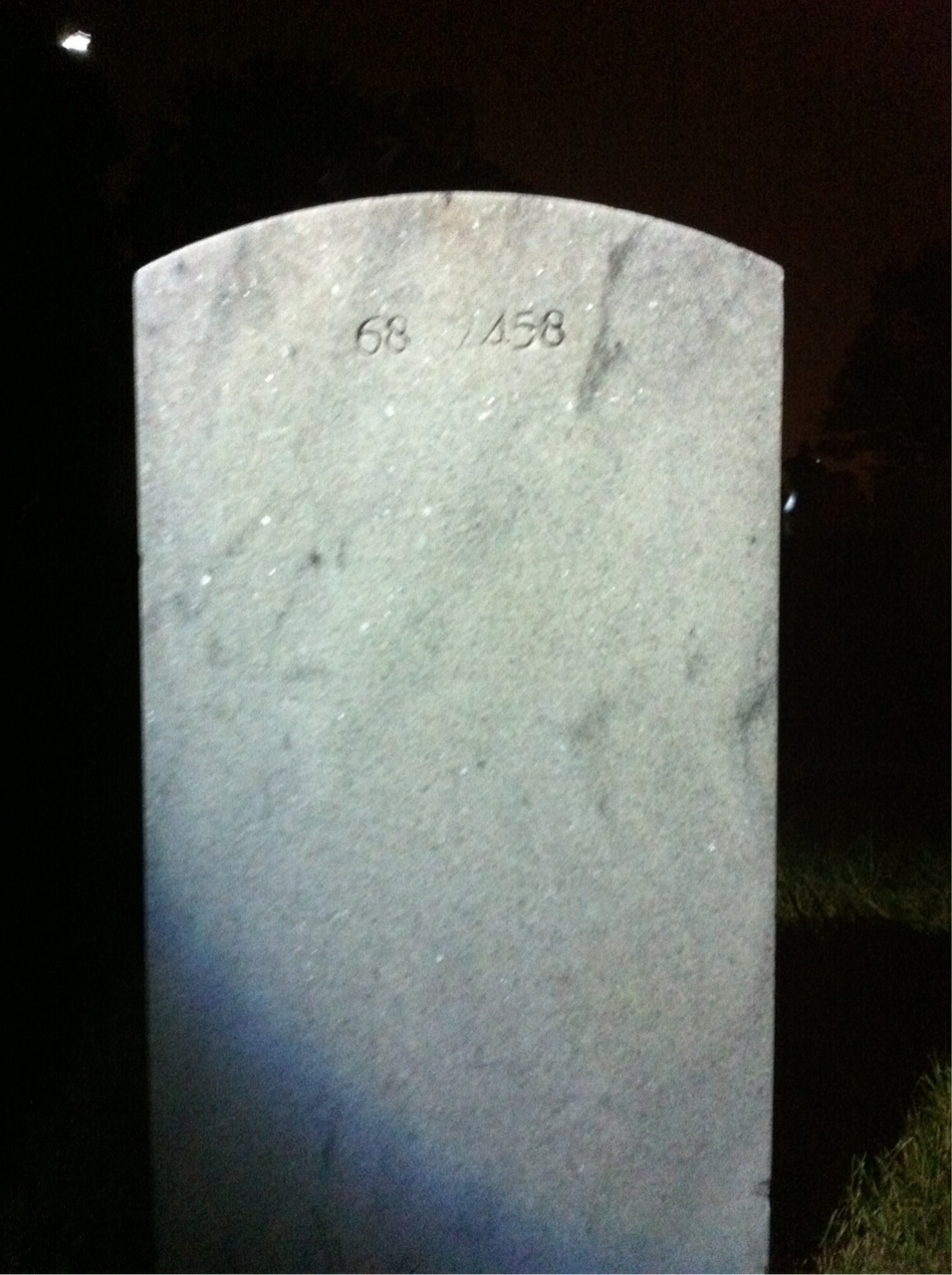 Back of headstone — William Henry Giroux