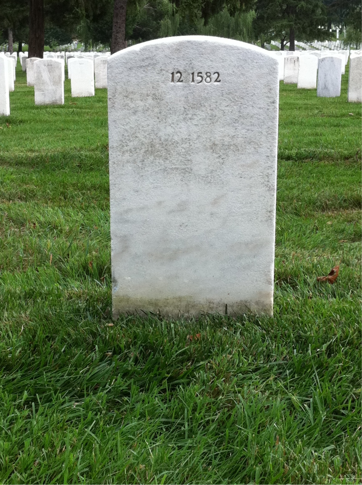 Back of headstone — Benjamin Dawkins